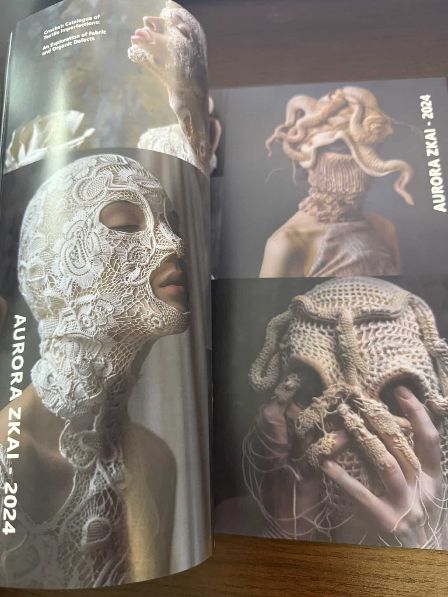 Printed AI-ARTS Annual Collection page and artwork detail