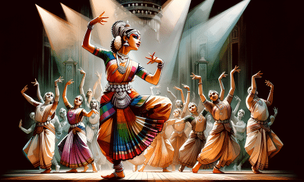 Bharatanatyam Performance Art: A Fusion of Art Styles in Watercolors