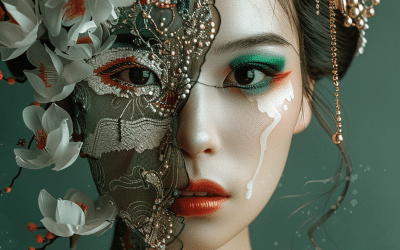 Oiran’s Elegant Mask