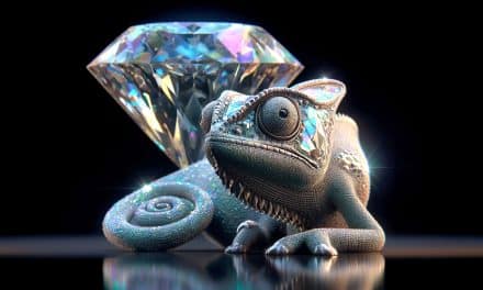 Mystical Diamond Chameleon: Ethereal Glow and Other Works