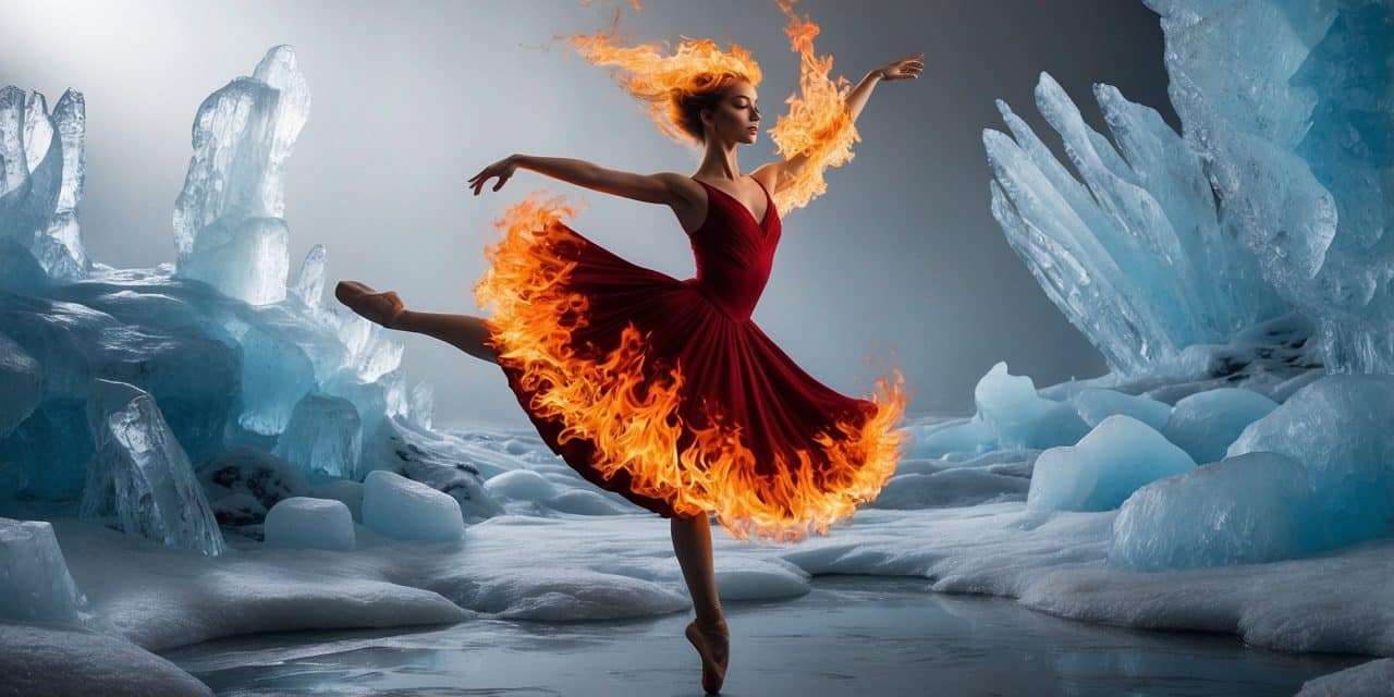 Flame Dance in Frozen Realm