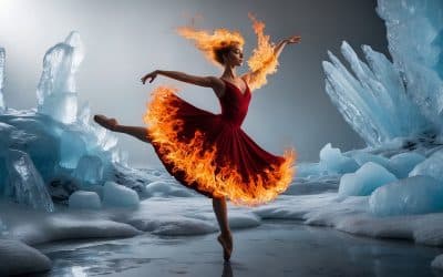 Flame Dance in Frozen Realm